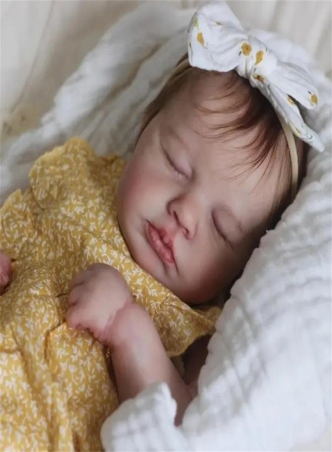 Zero Pam Reborn Baby Dolls Silicone Full Body-20 Inch Realistic Baby Doll, Posable 3D Skin Anatomically Correct Girl, Real Life Babys Doll, Silicone Reborn Dolls with Accessories - Image 5